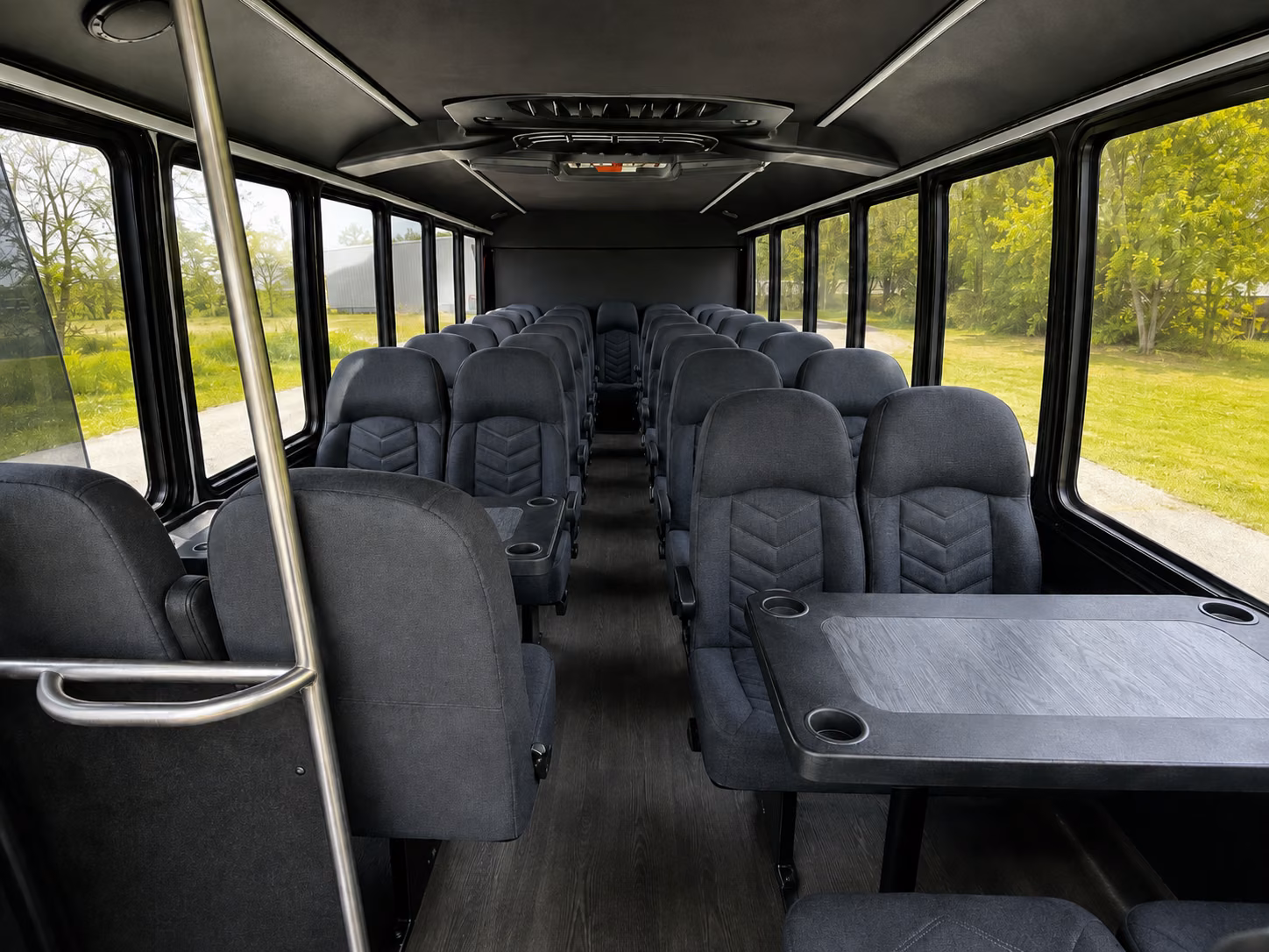 union 20 passenger minibus inside