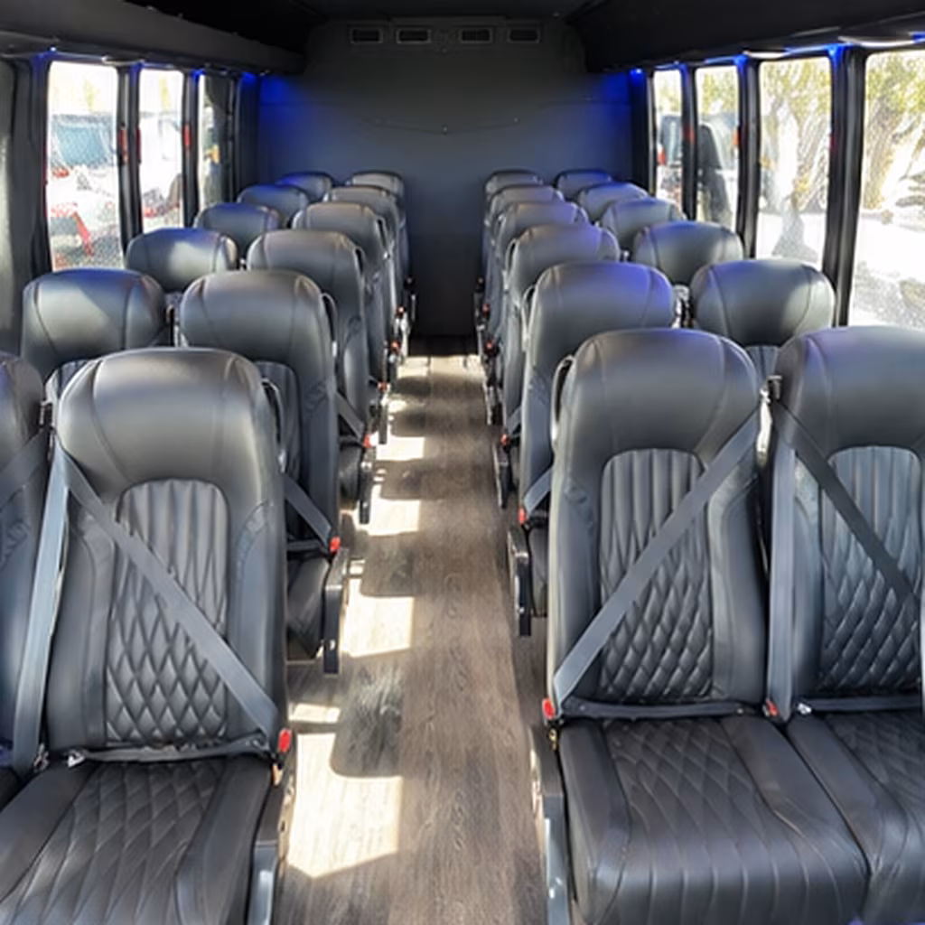 union 25 passenger minibus interior