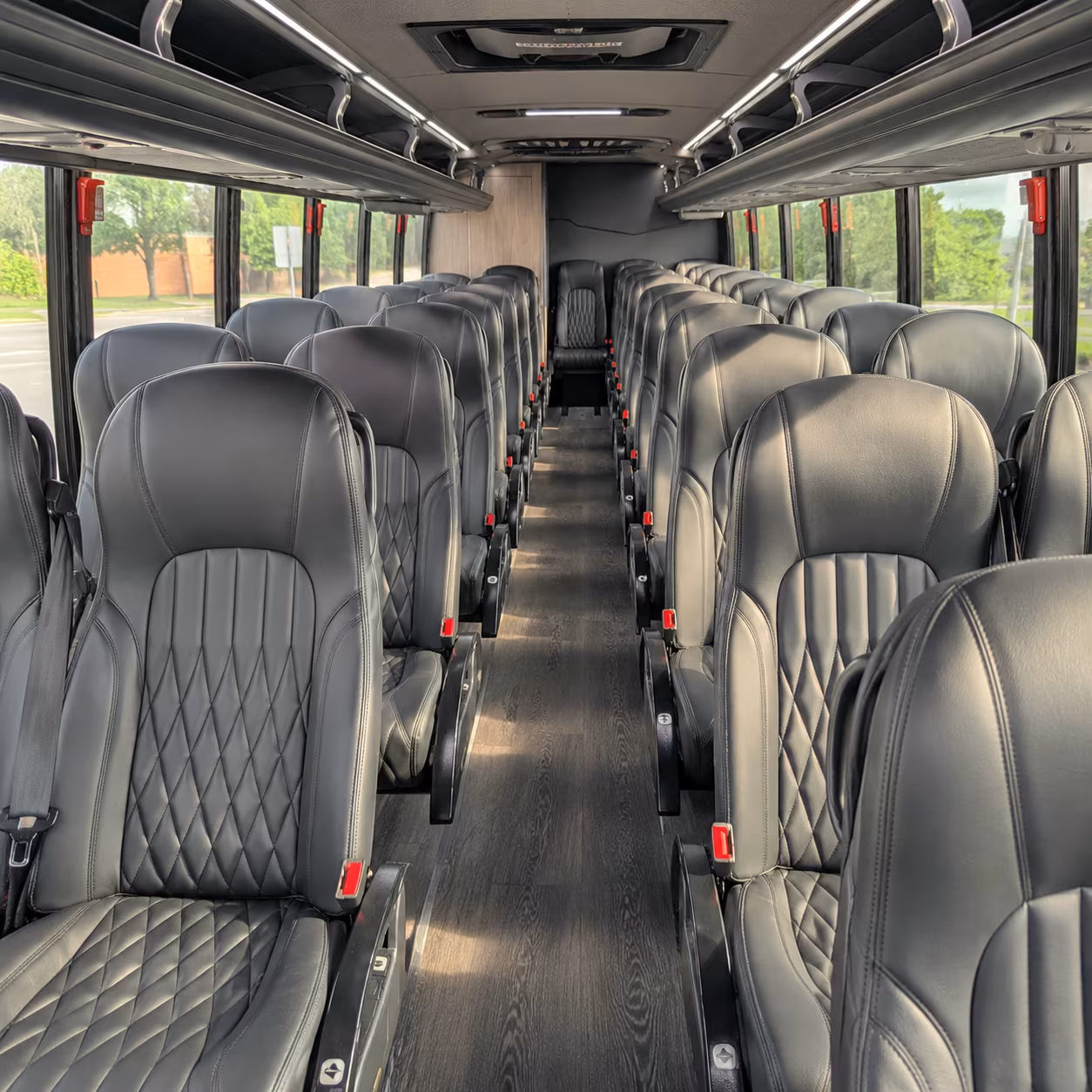 union 28 passenger minibus interior