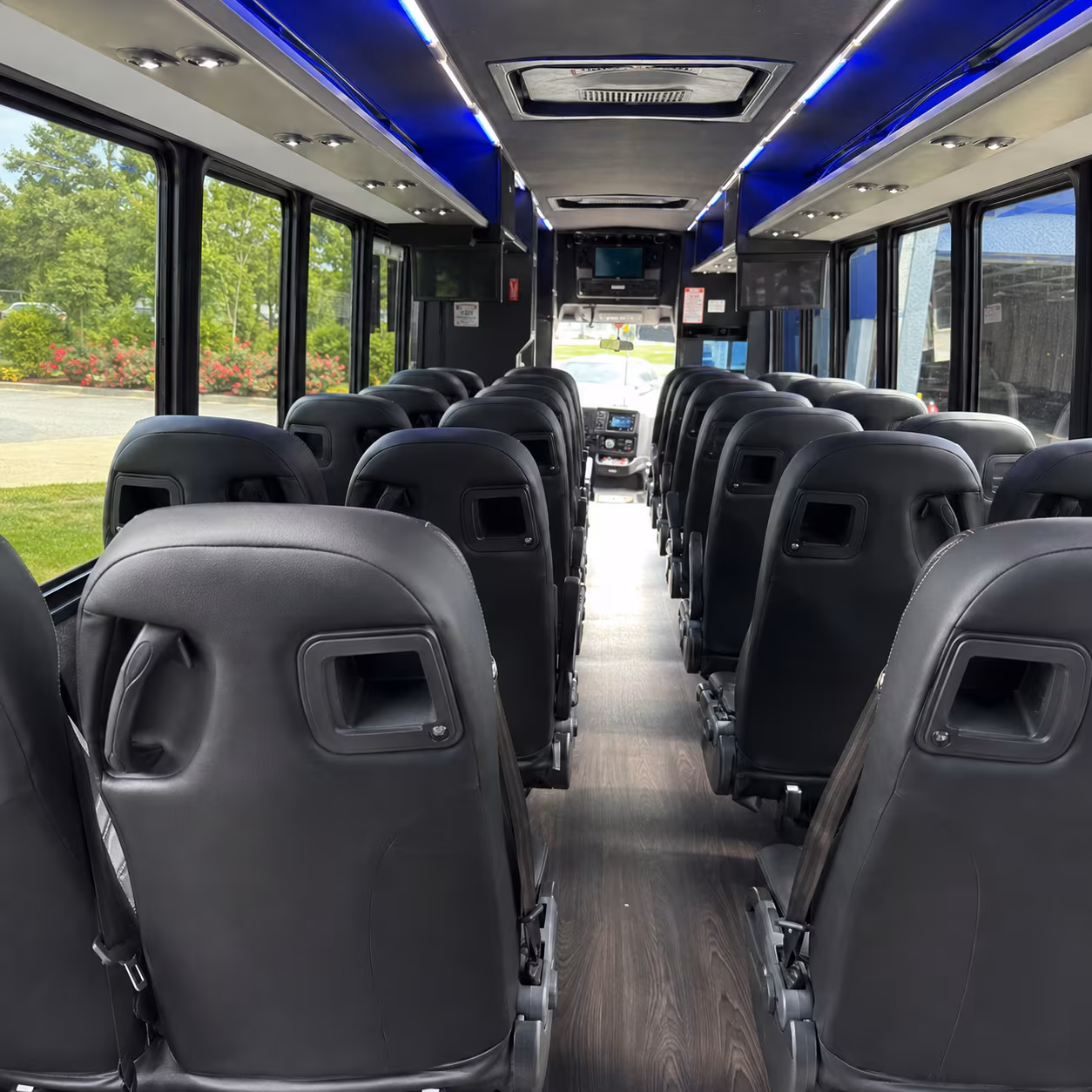 union 30 passenger minibus inside