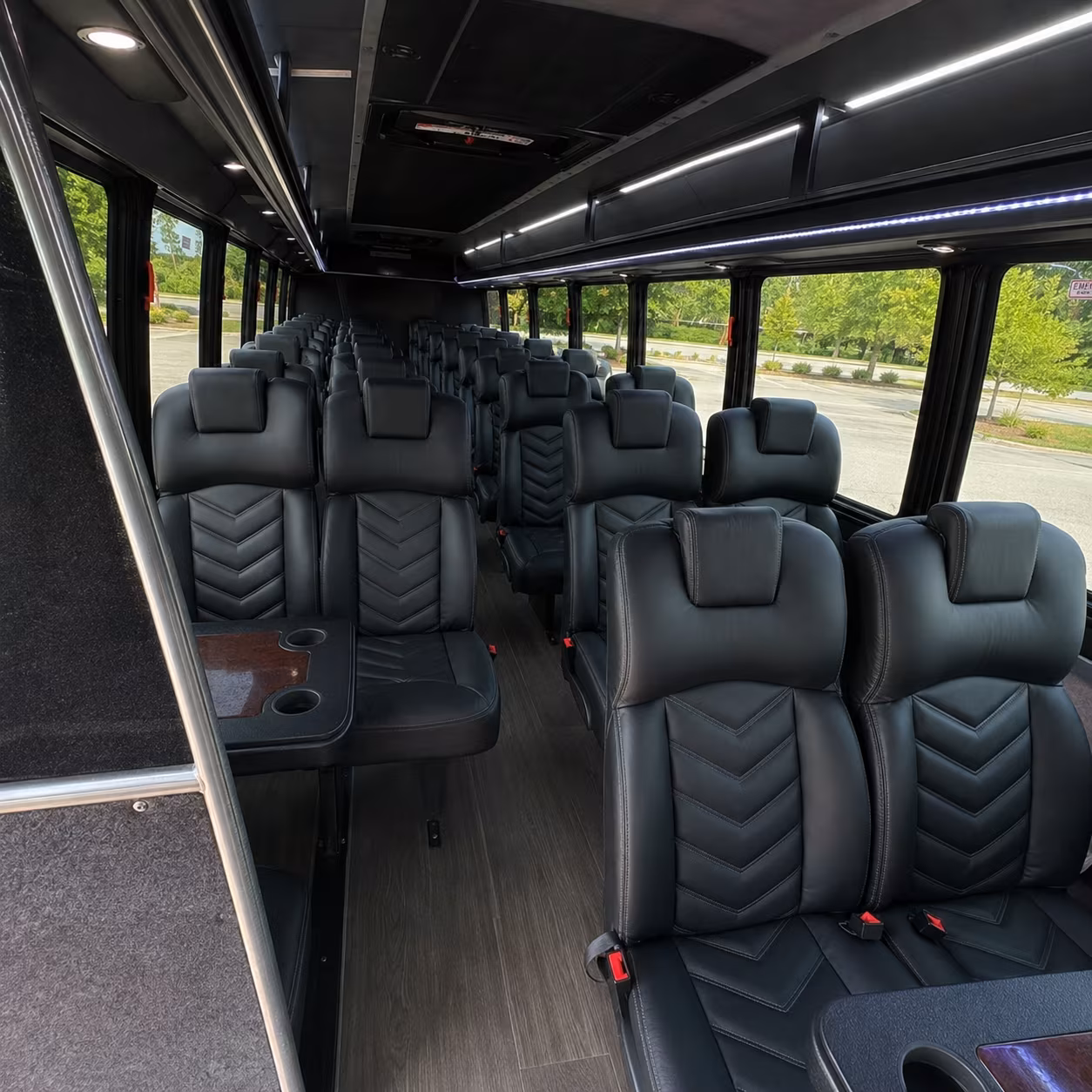union 30 passenger minibus interior
