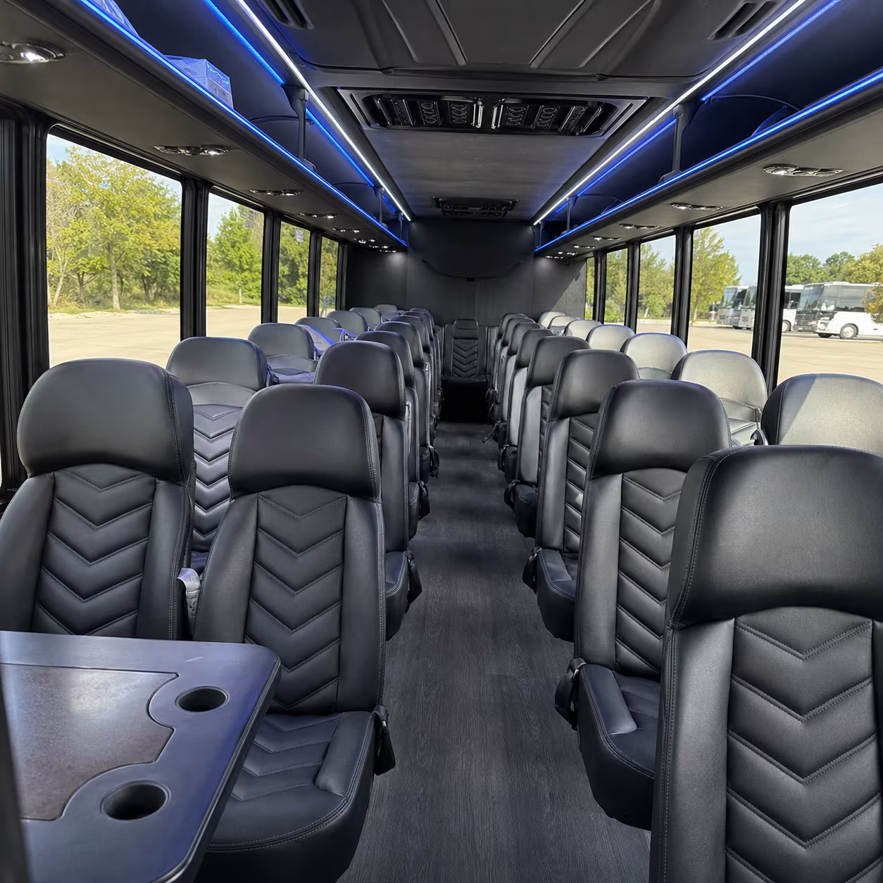 union 35 passenger minibus interior