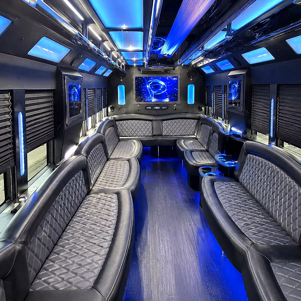 union party bus interior