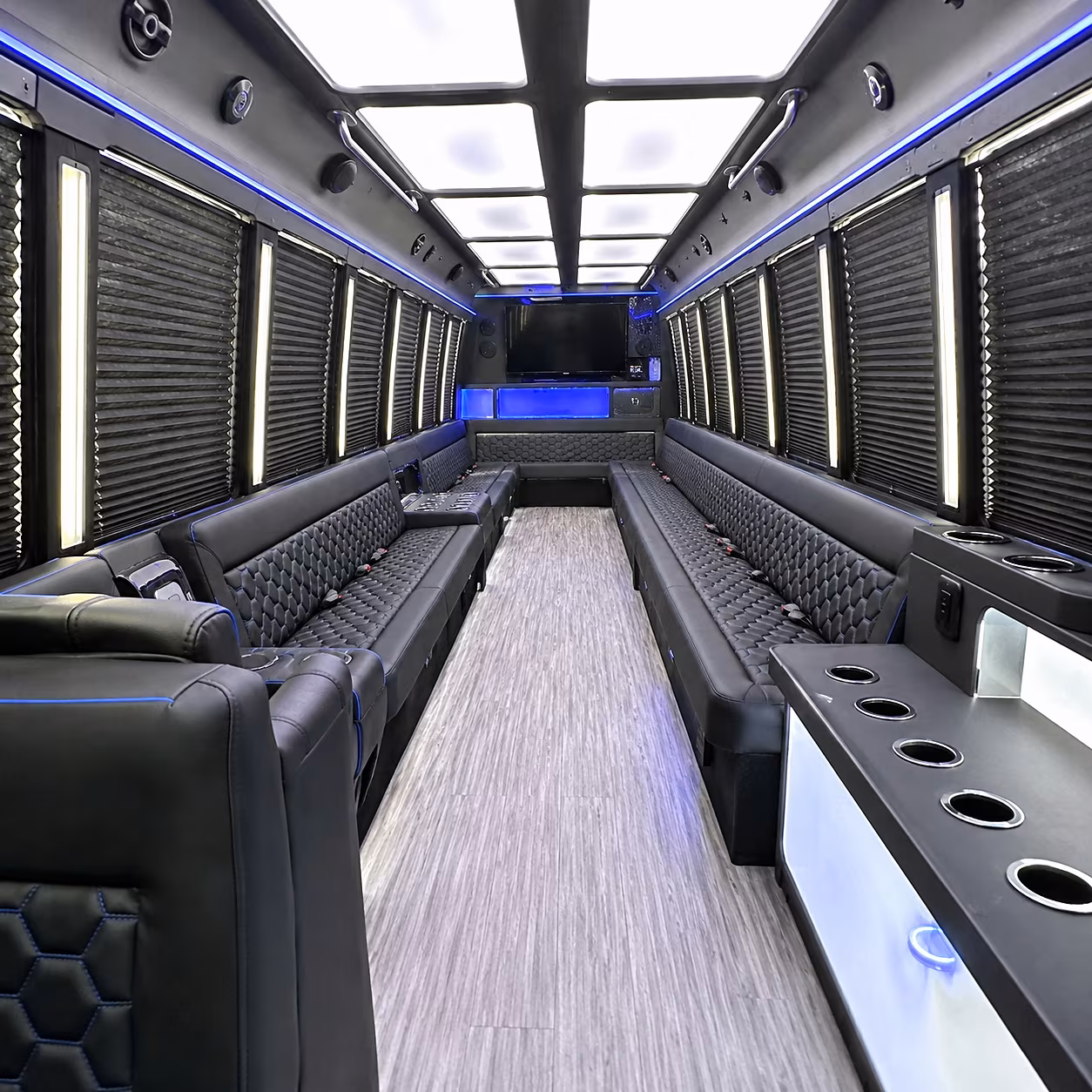 union party bus rentals inside