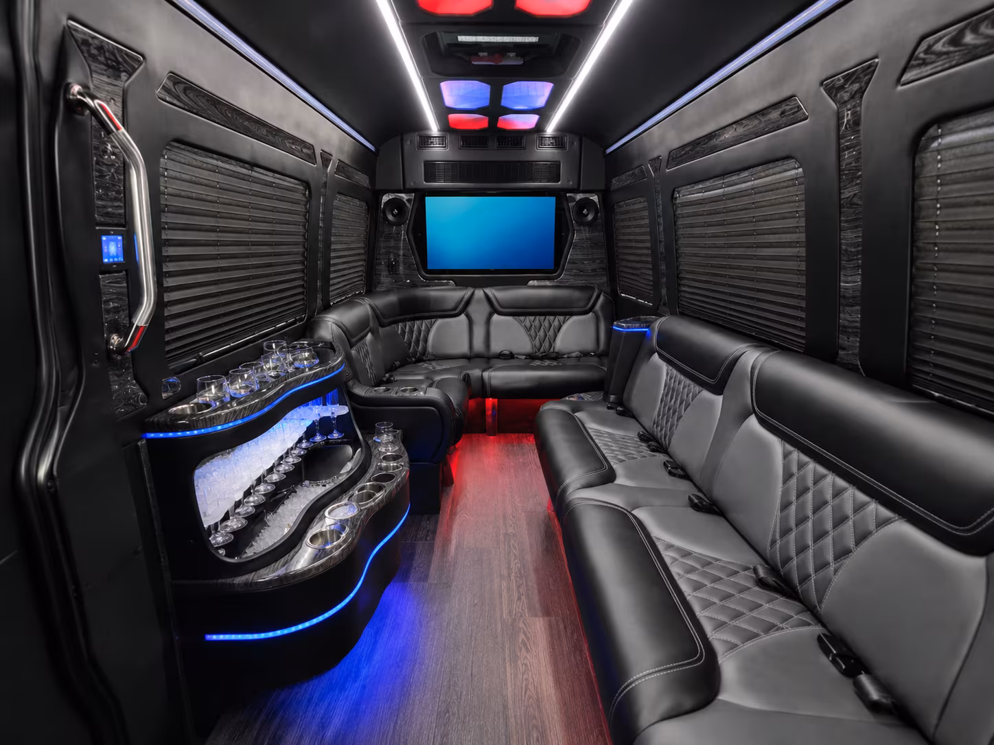 union sprinter limousine inside